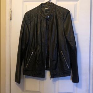Leather jacket.